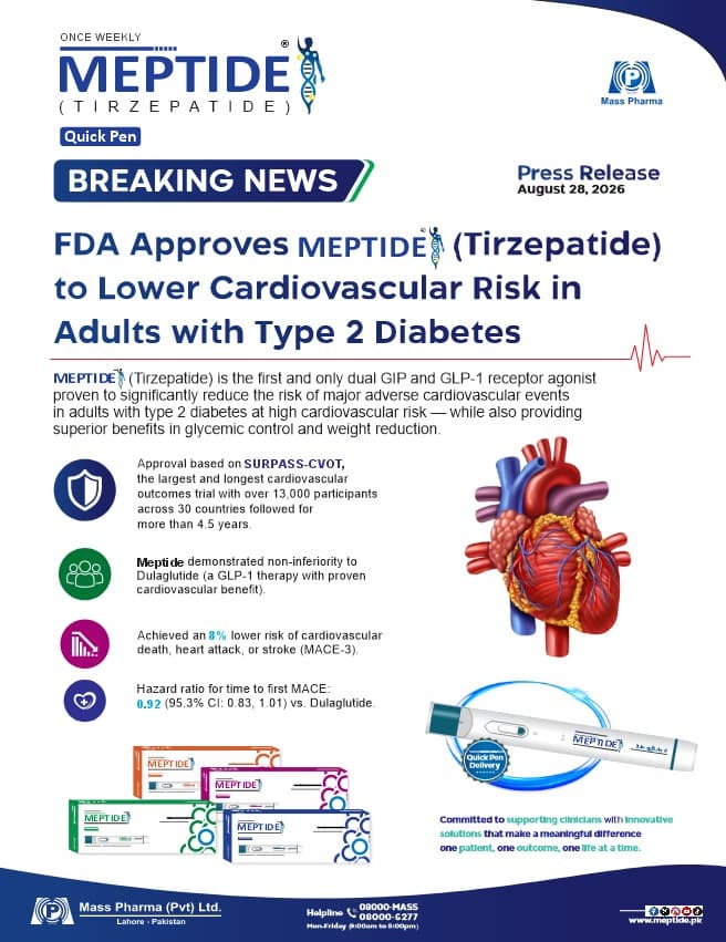 Mass Pharma Announces MEPTIDE (Tirzepatide)